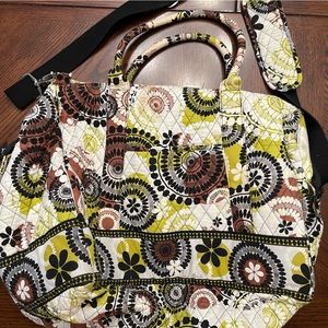 Vera Bradley Cocoa Moss Weekend bag